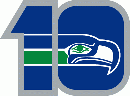 Seattle Seahawks 1985 Anniversary Logo fabric transfer